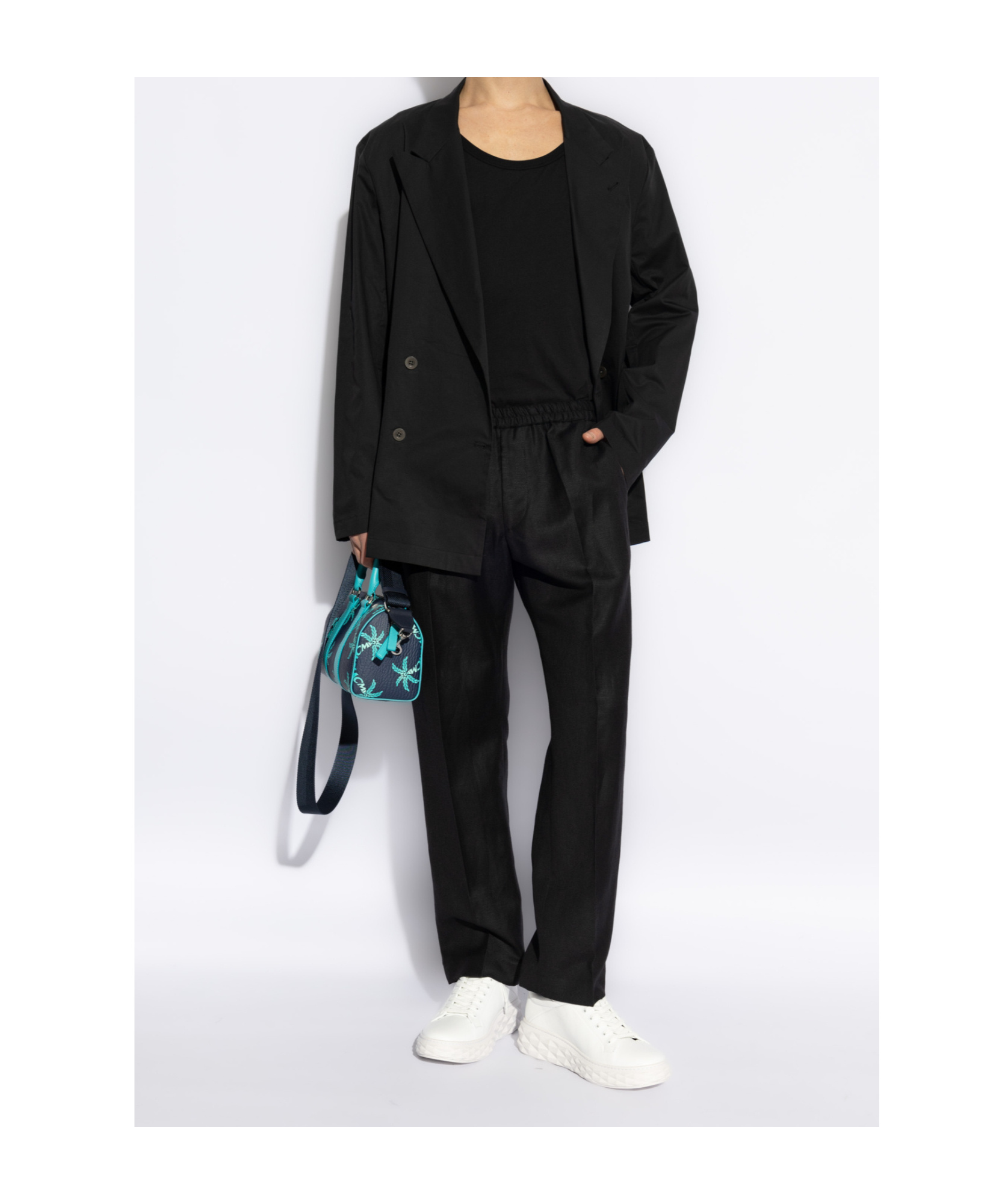Dries Van Noten Long-sleeved Suit Coat In Black