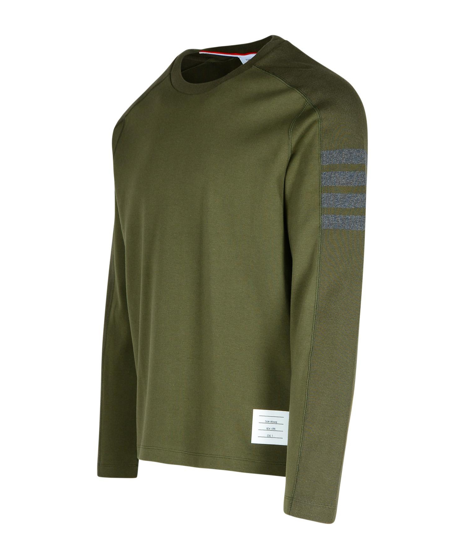 Thom Browne 4-bar Cotton T-shirt In Green