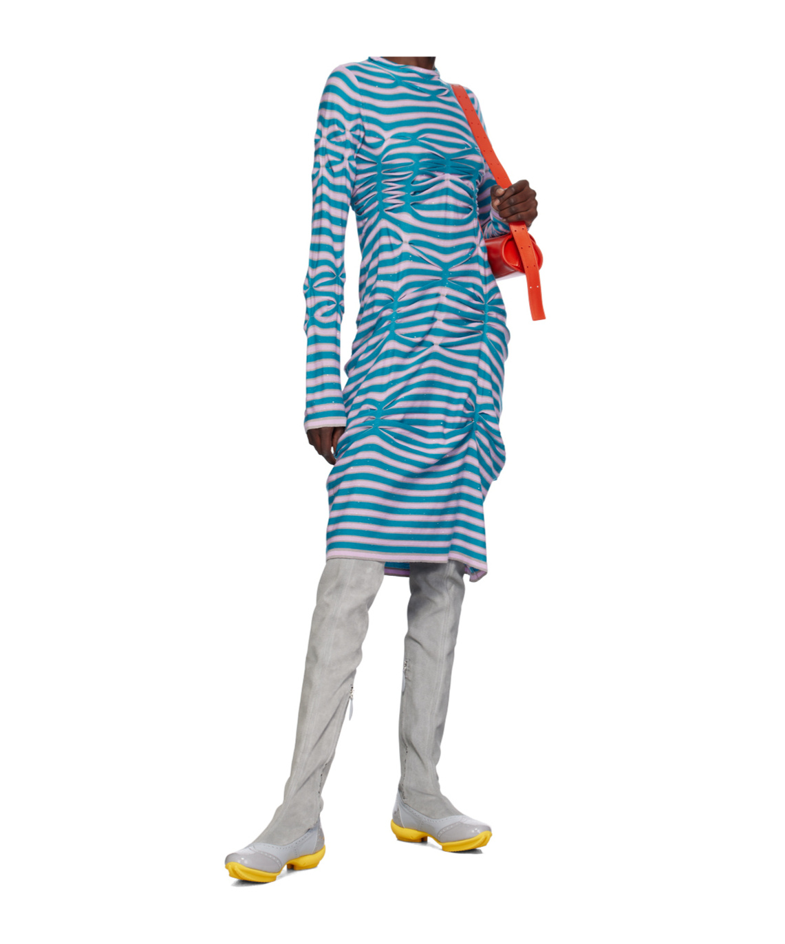 Kiko Kostadinov Striped Dress In Multi