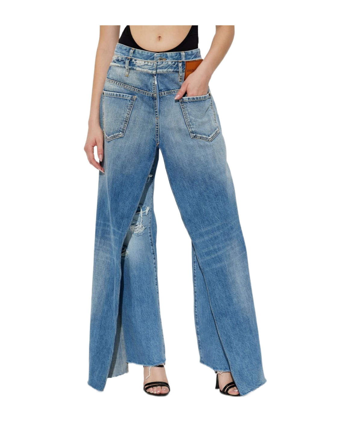 Dsquared2 X Bettter Frayed Jeans In Blue