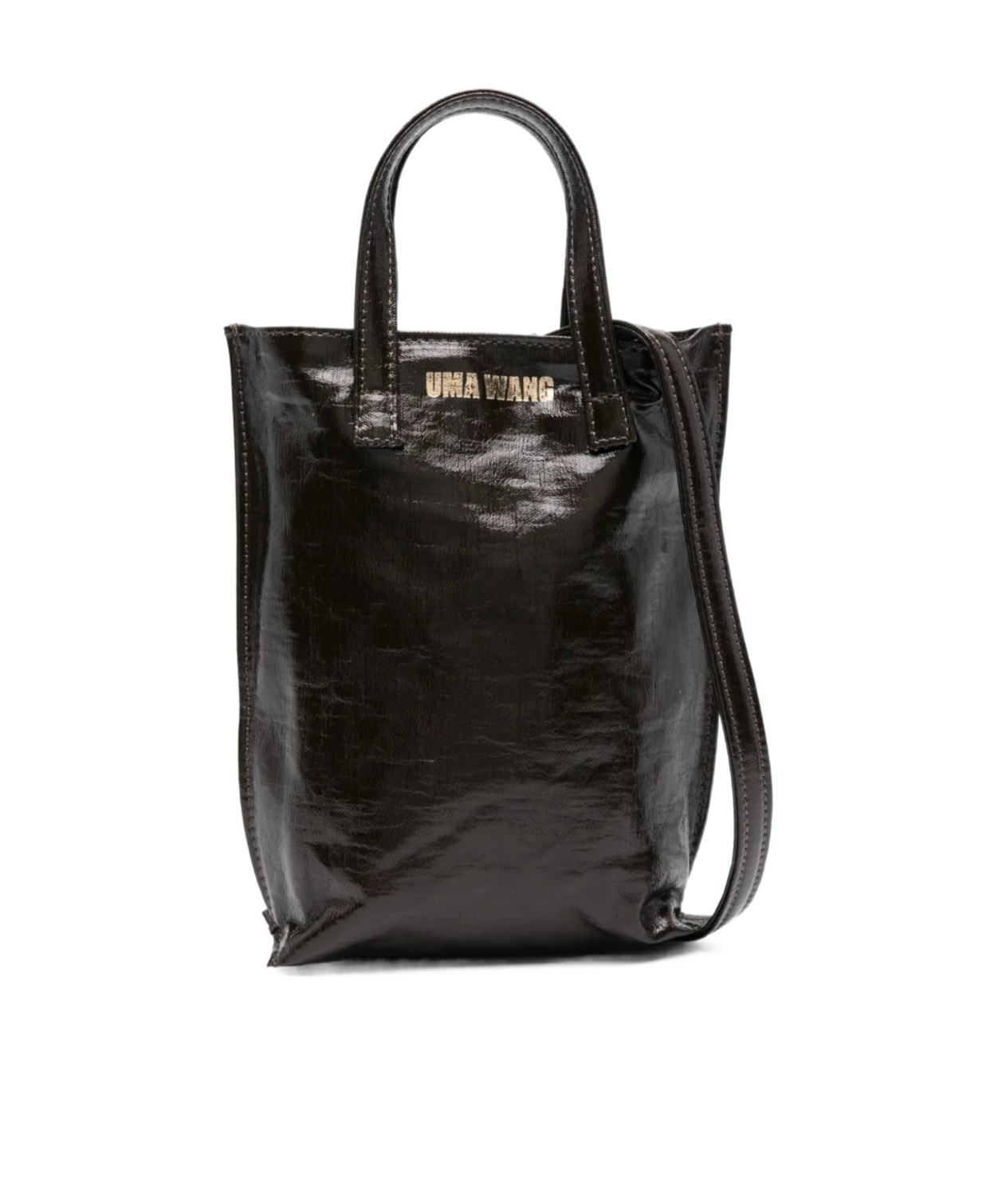 Uma Wang Double Handle Shoulder Bag In Black