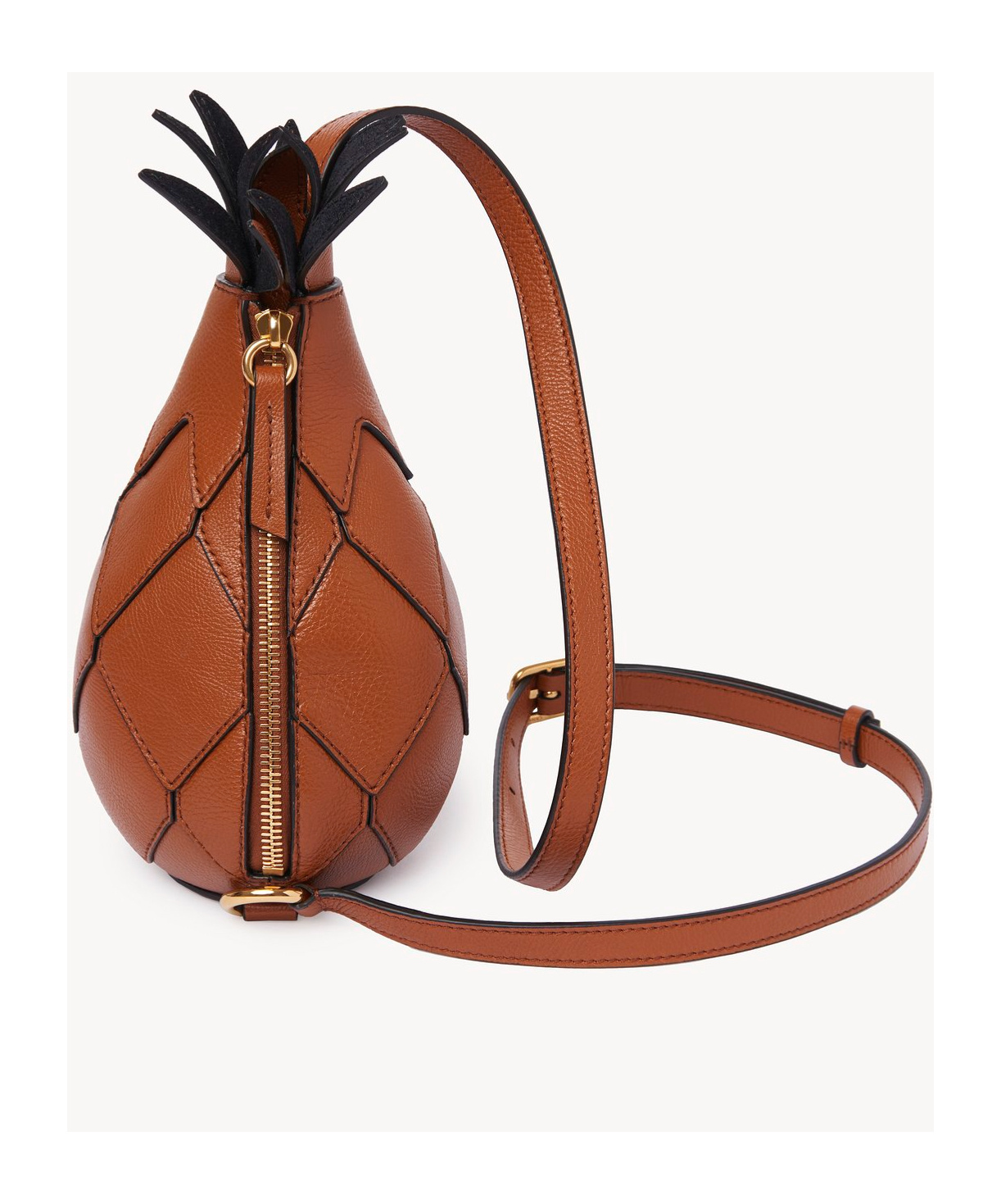 Chloé Chloe Women Caramel Leather Ananas Shoulder Bag In Brown