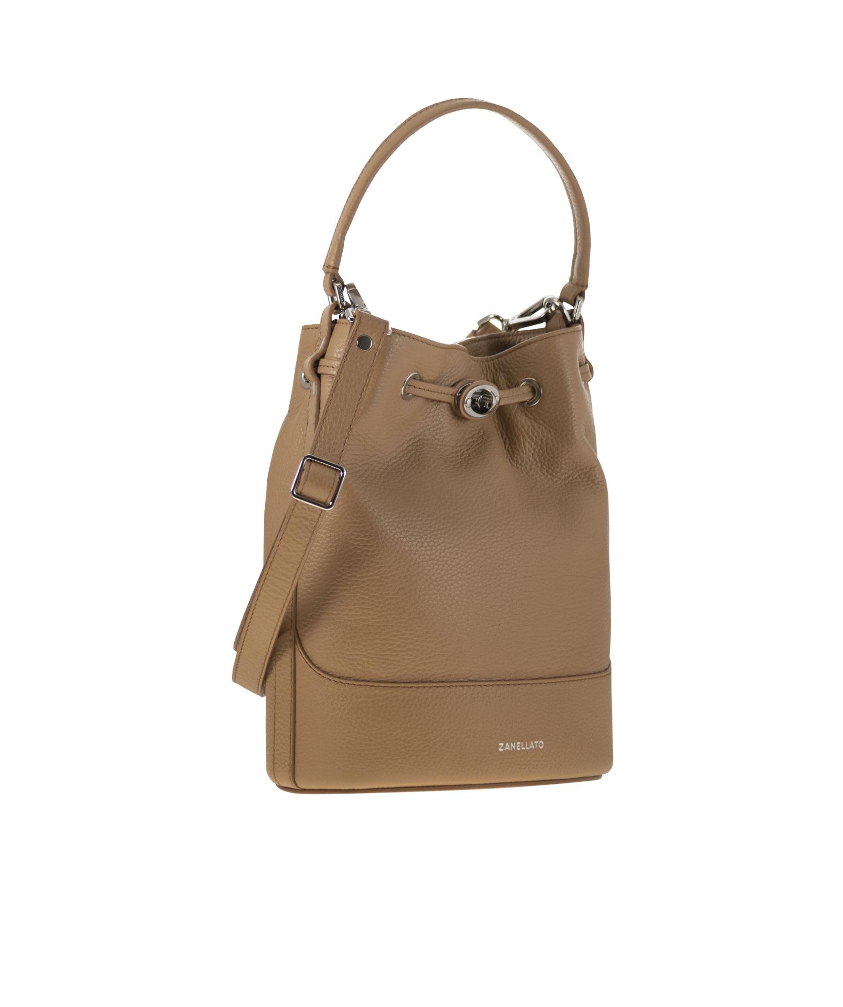 Zanellato Handle Shoulder Bag In Brown