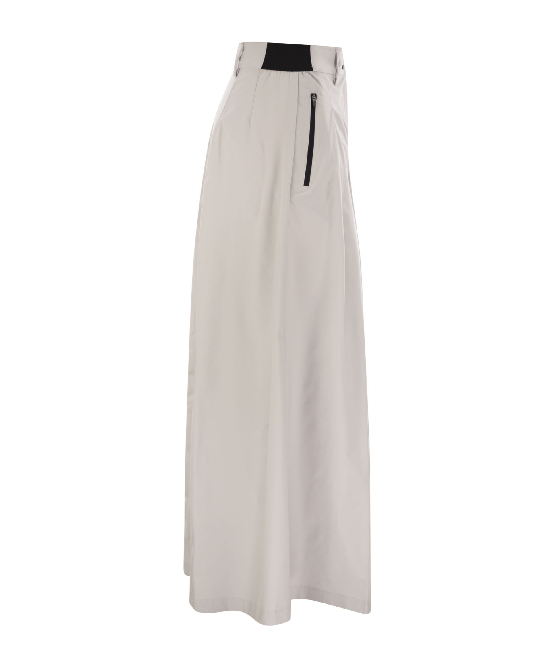Herno Women Nylon Skirt Trousers In Gray