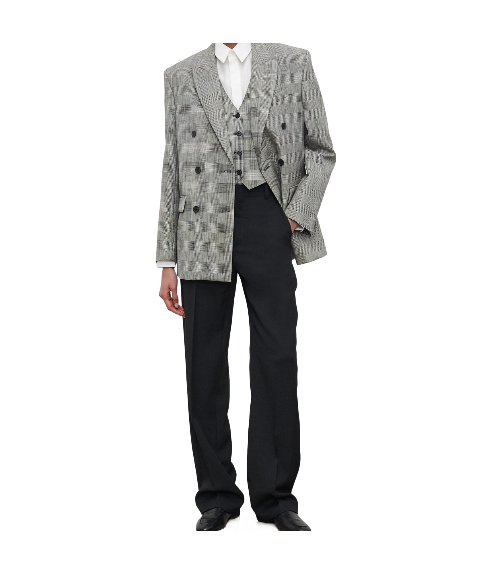 Shop Wardrobe.nyc Double-breasted Blazer In Black