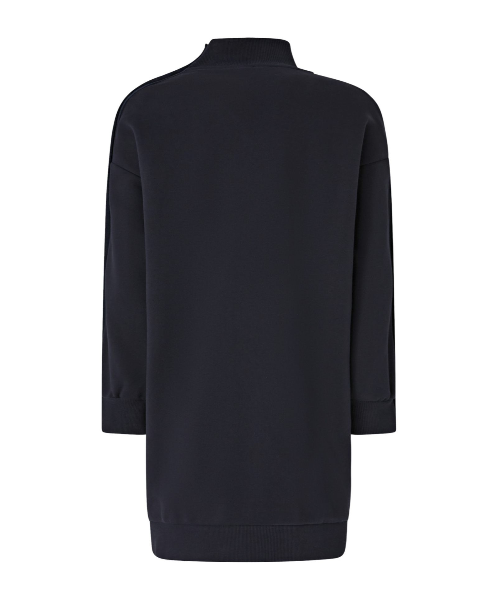 Pinko Button-detailed High-neck Mini Dress In Black