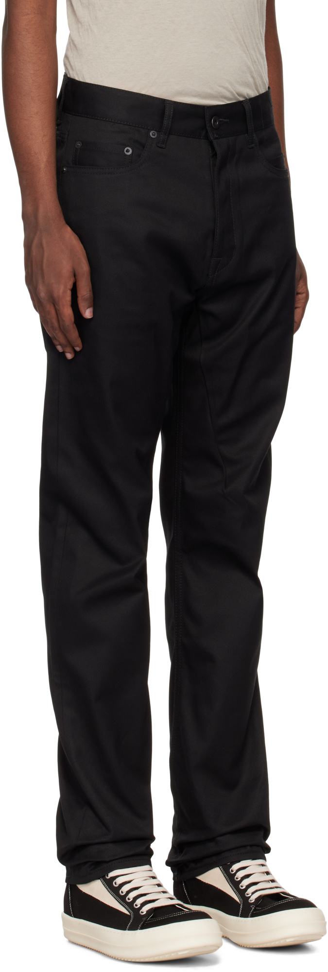 Rick Owens Drkshdw Belt-loop Jeans In Black