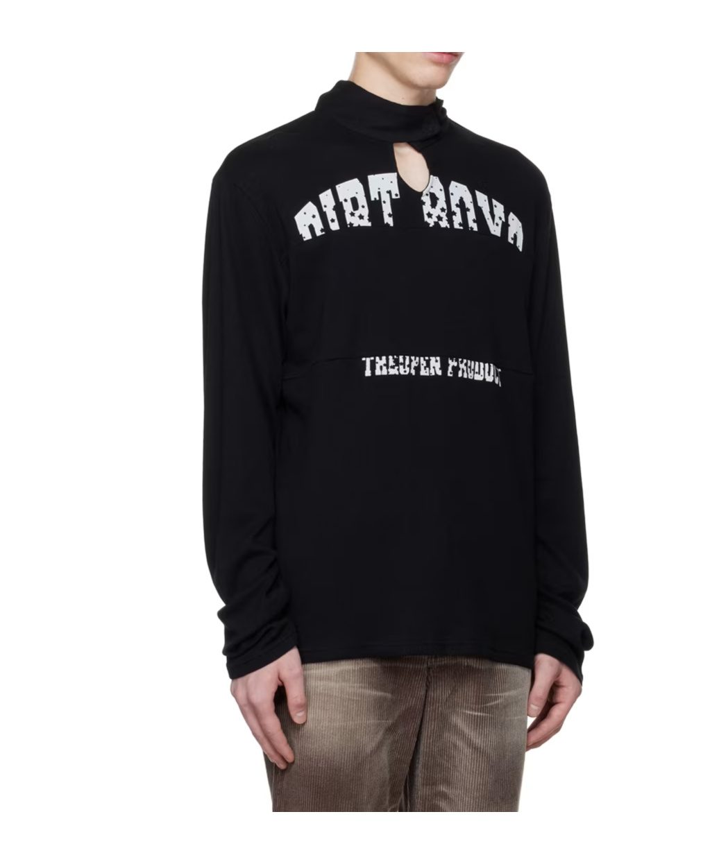 Open Yy Keyhole Sweater In Black