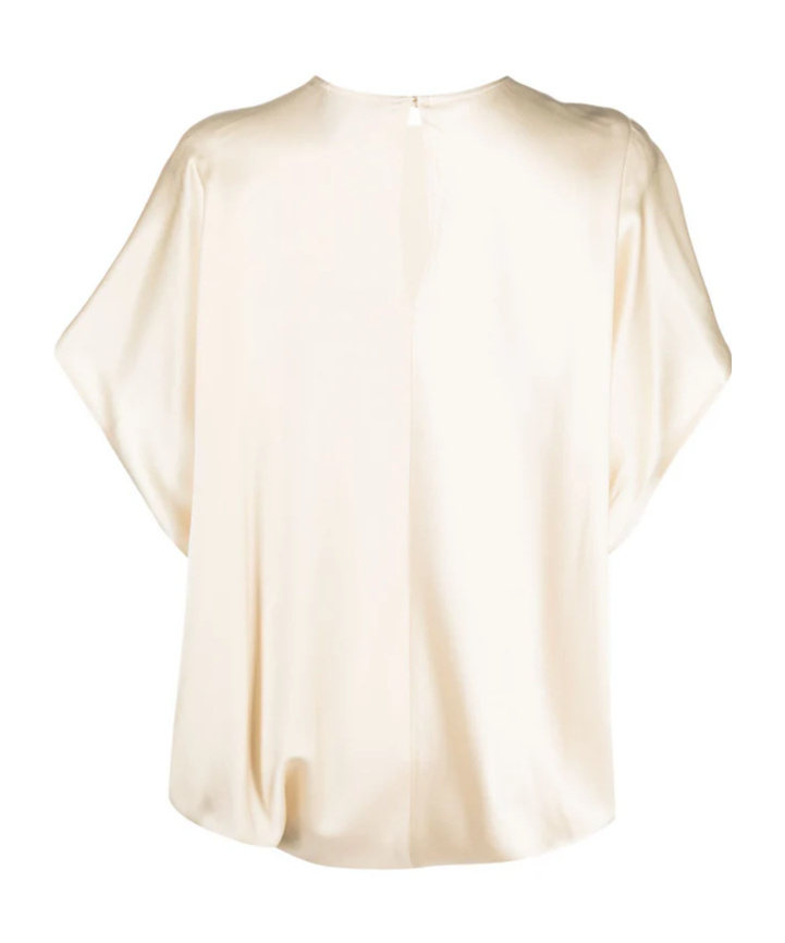 Semicouture Asymmetric Blouse In Neutral