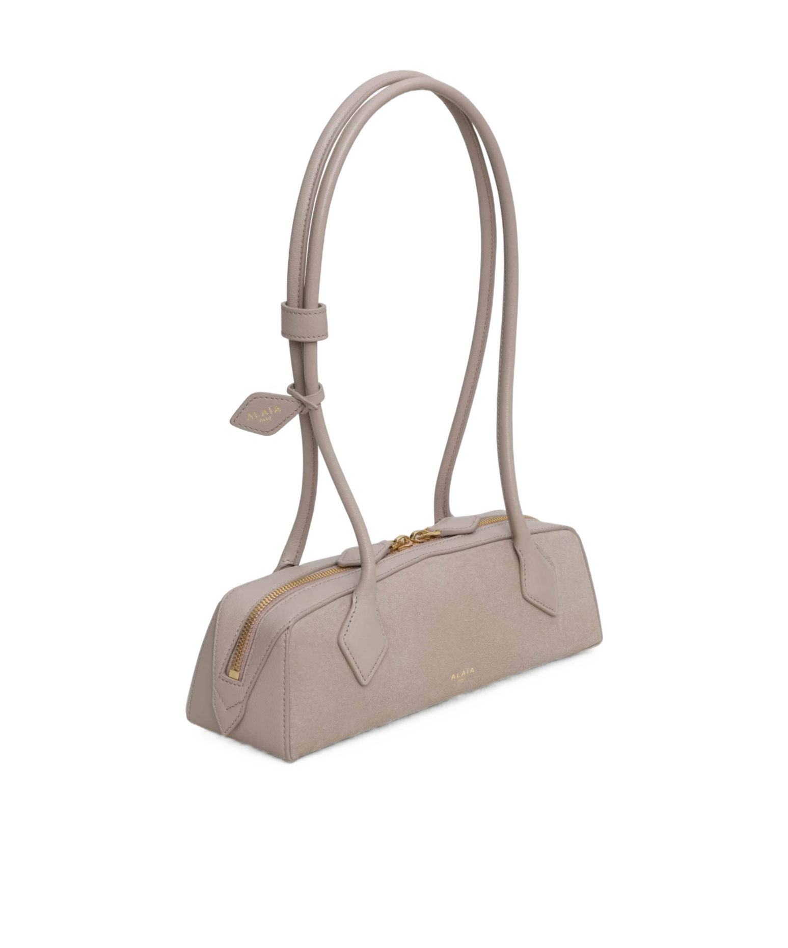Alaïa Le Teckel Small Bi-material Bag In Leather