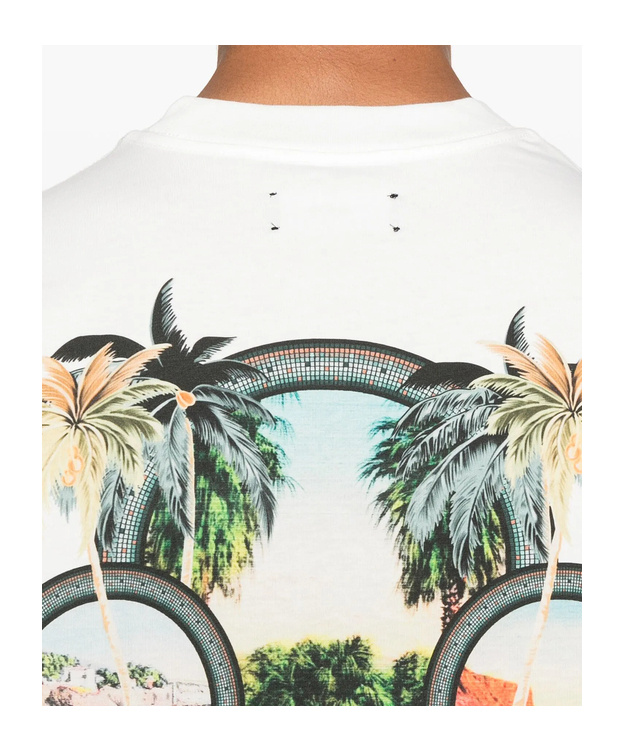 Amiri White Crewneck Printed T-shirt In White