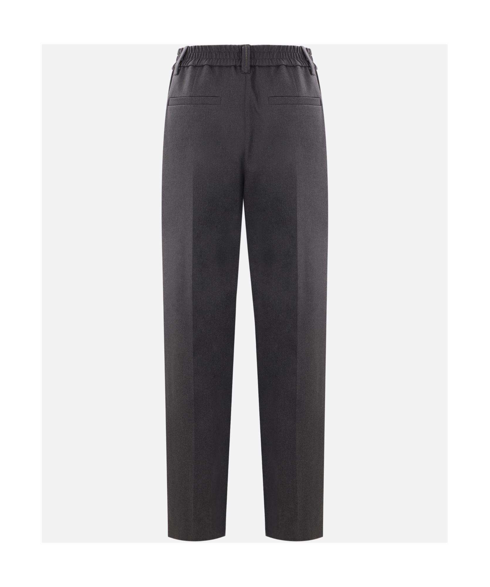 Brunello Cucinelli Darted Slim Trousers In Black