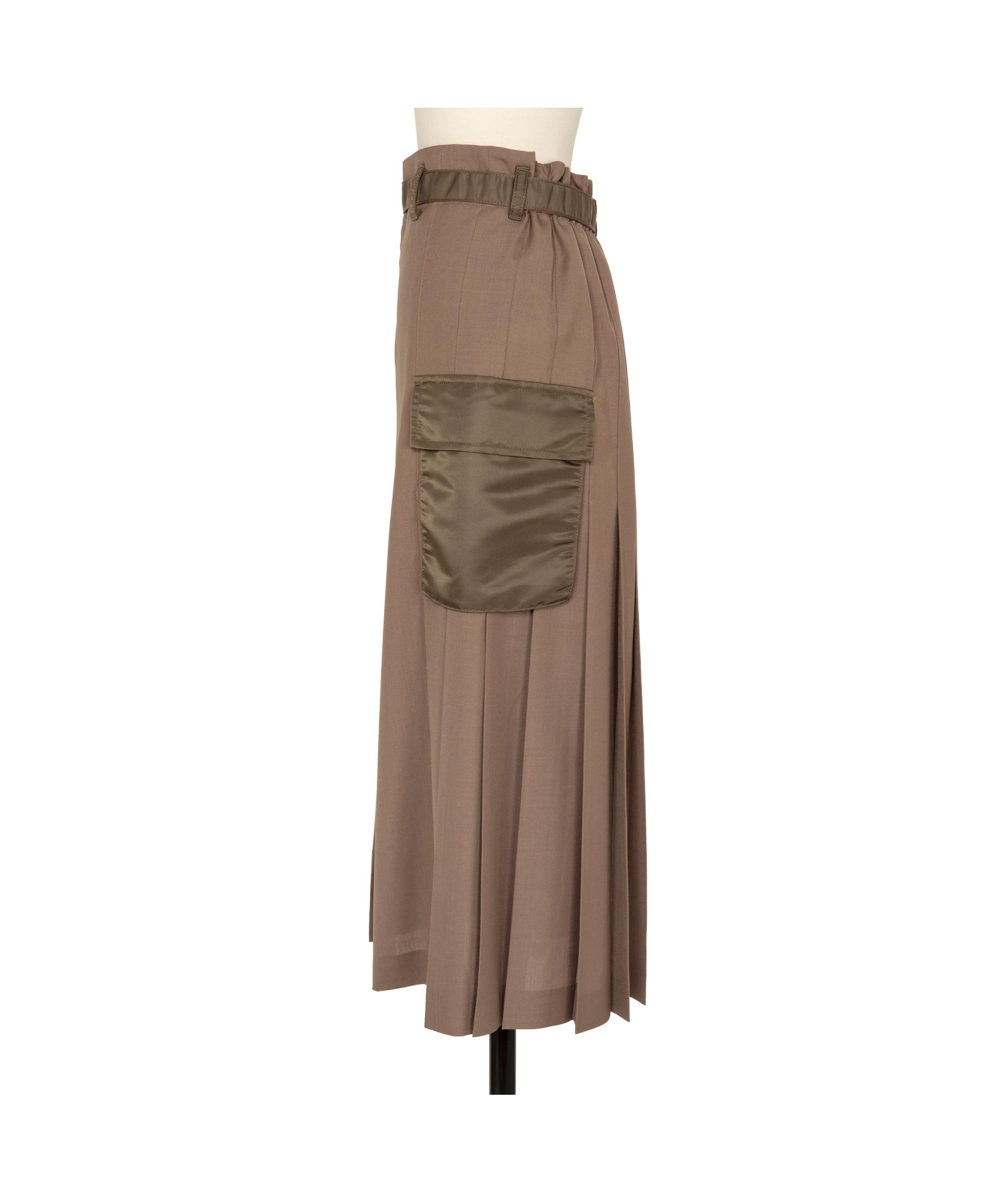 SACAI PLEATED DETAILING SKIRT