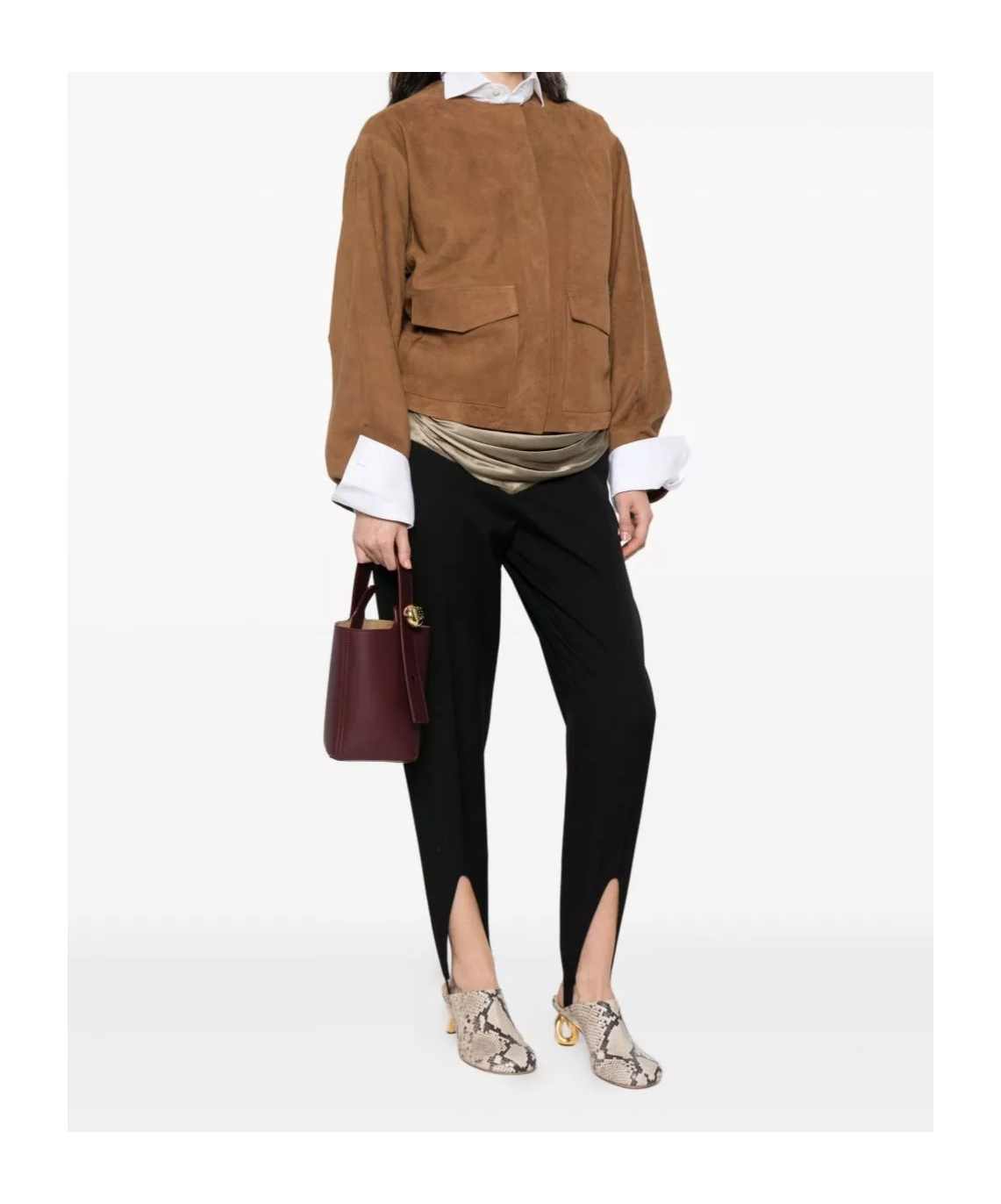 Loewe Mini Handle Shoulder Bag In Brown