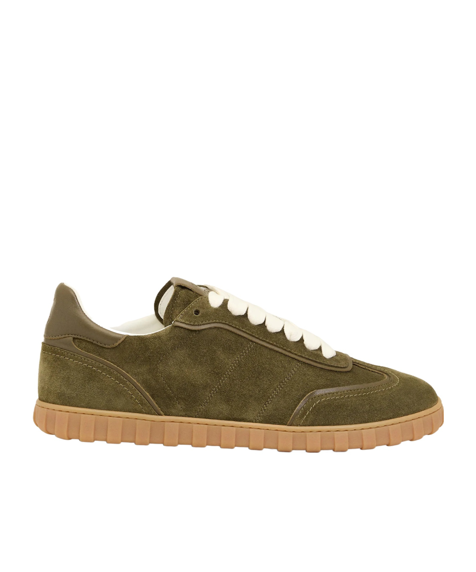 Ami Alexandre Mattiussi Round Toe Low-top Casual Shoes In Green