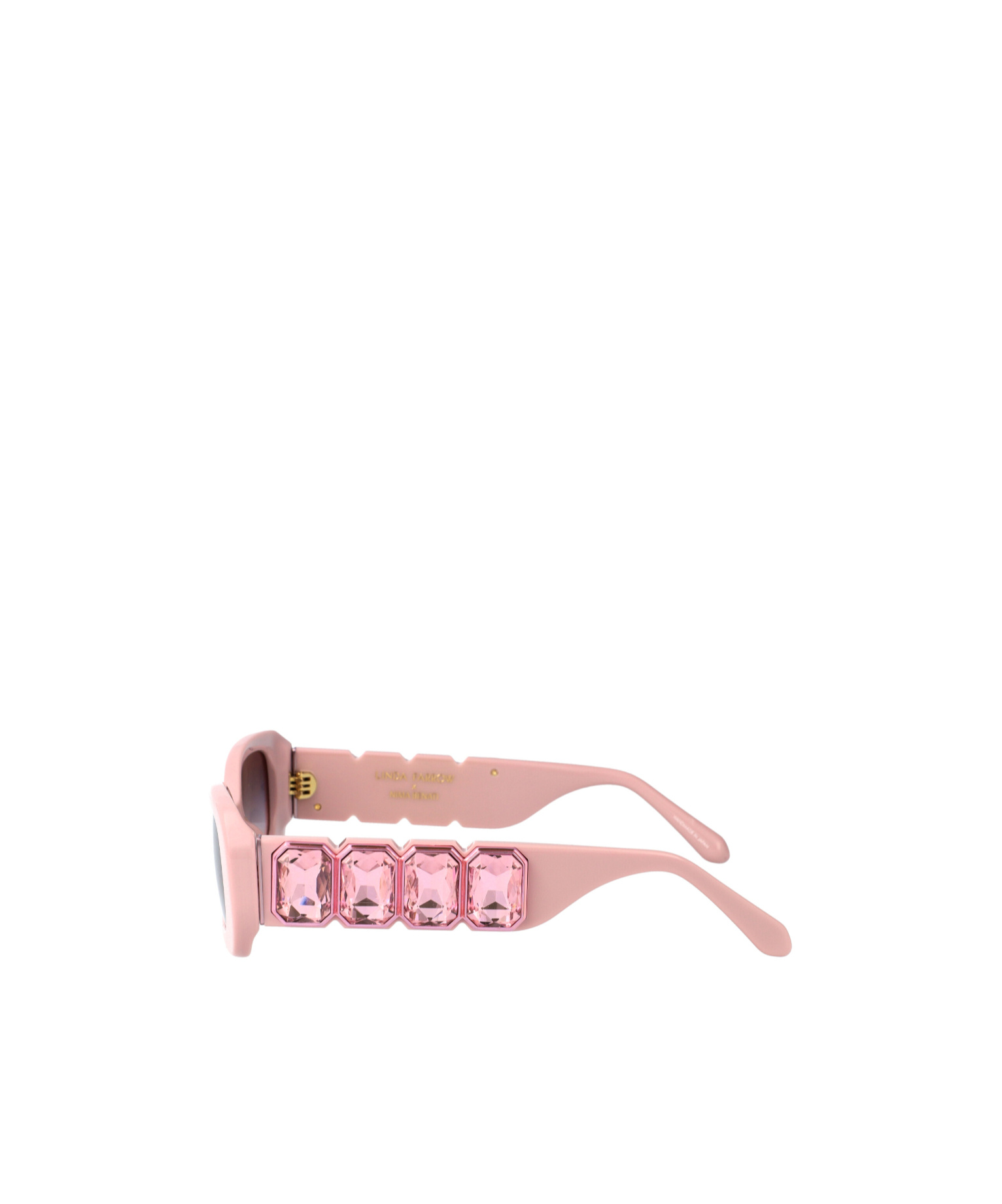 Linda Farrow Pink Acetate Sunglasses In Pink