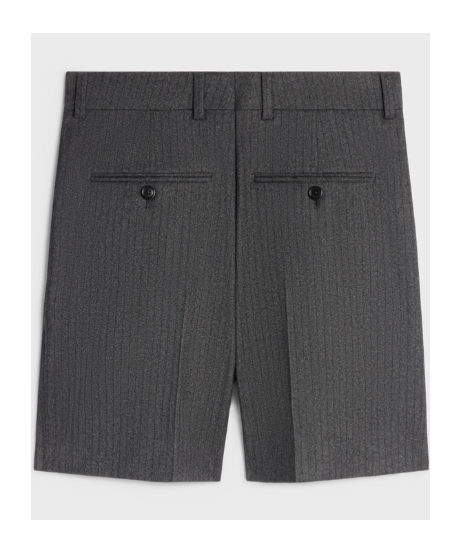 CELINE MEN'S SHORTS IN CASHMERE AND WOOL FLANNEL
