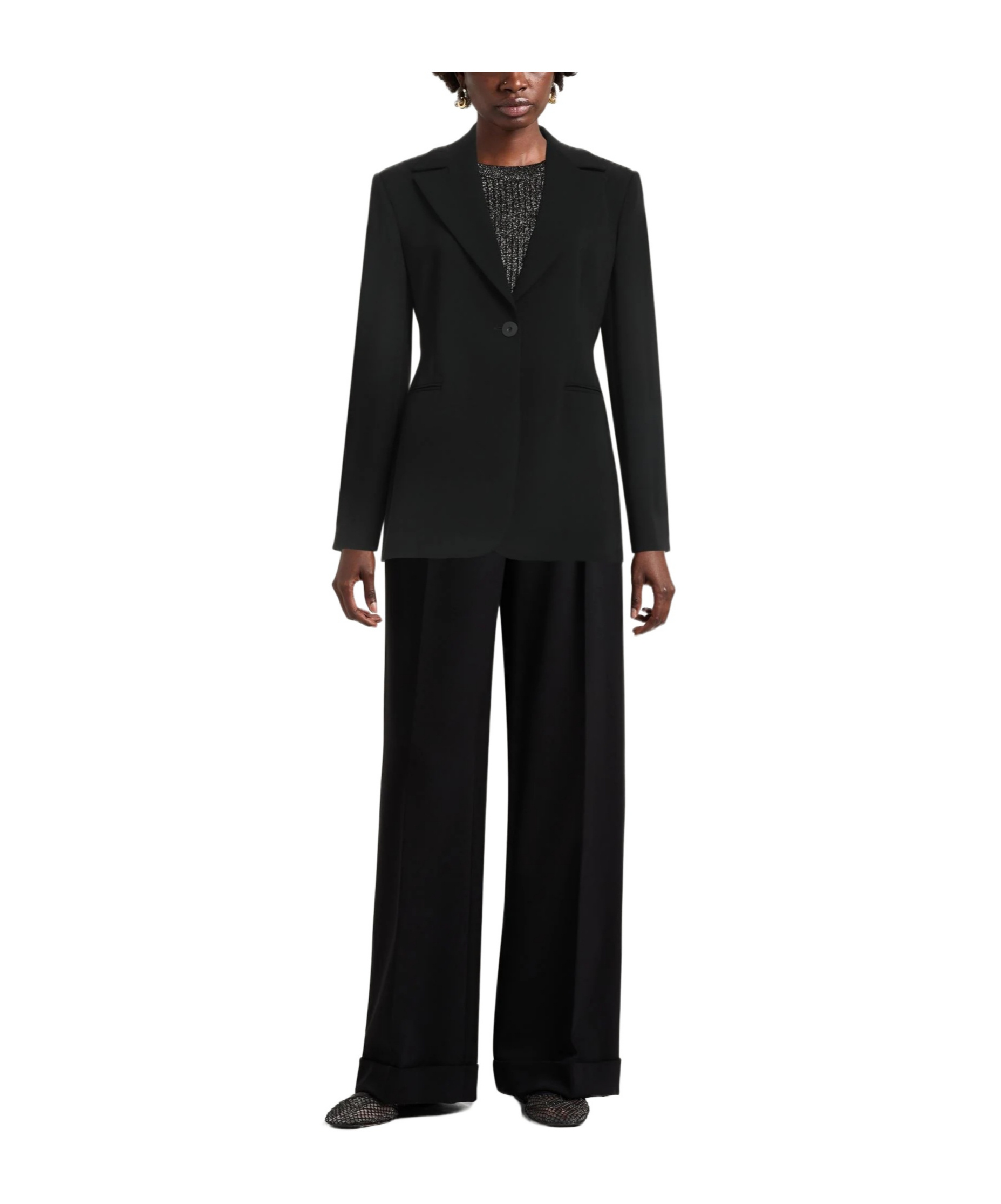 Max Mara Single- Blazer In Black