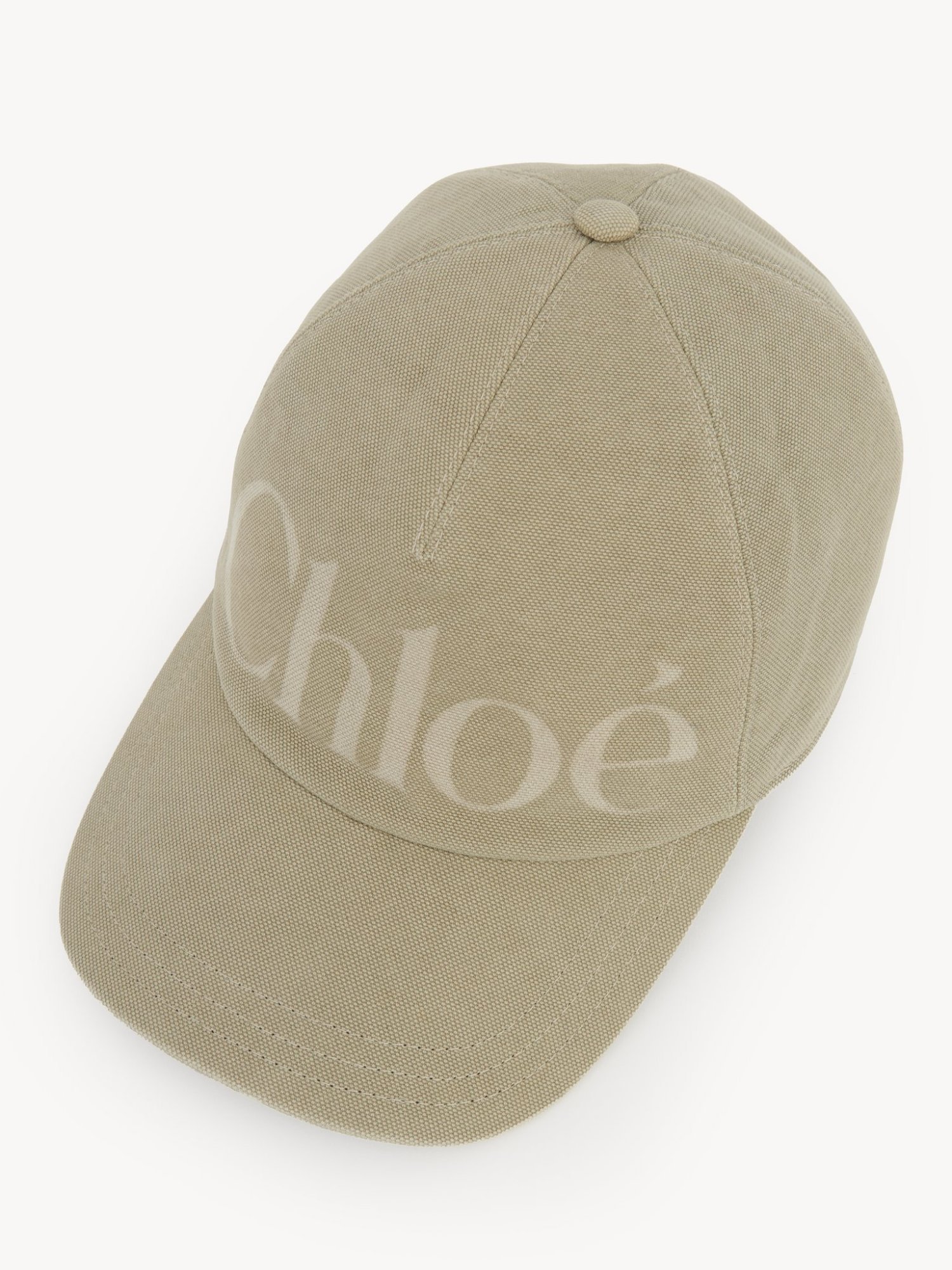 Chloé Cotton Cap Panelled Curved Brim