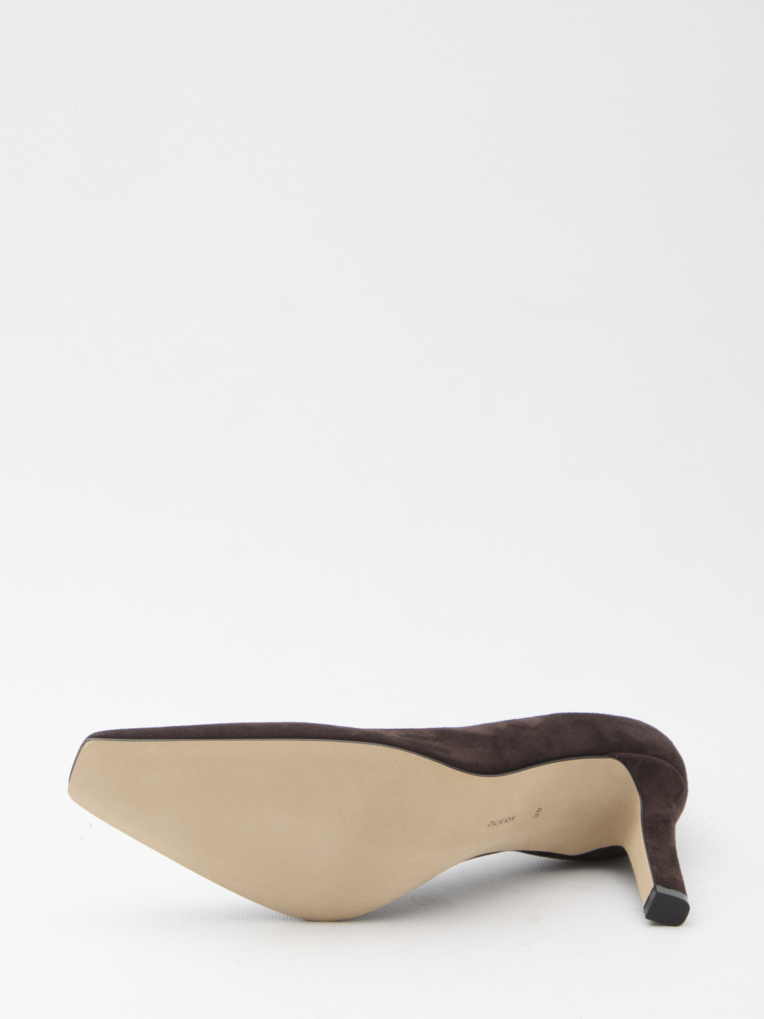The Row Suede Pumps Carla 80 Heel Height 8 Cm In Brown