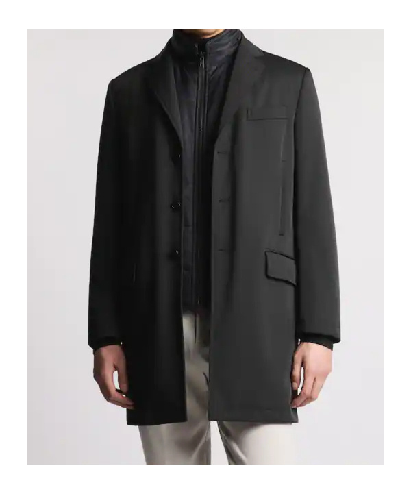 Fay Buttoned Blazer Jacket In Black