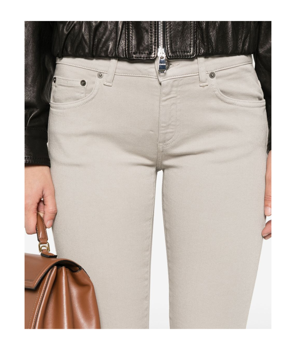 Dondup Belt-loop Jeans In Pink