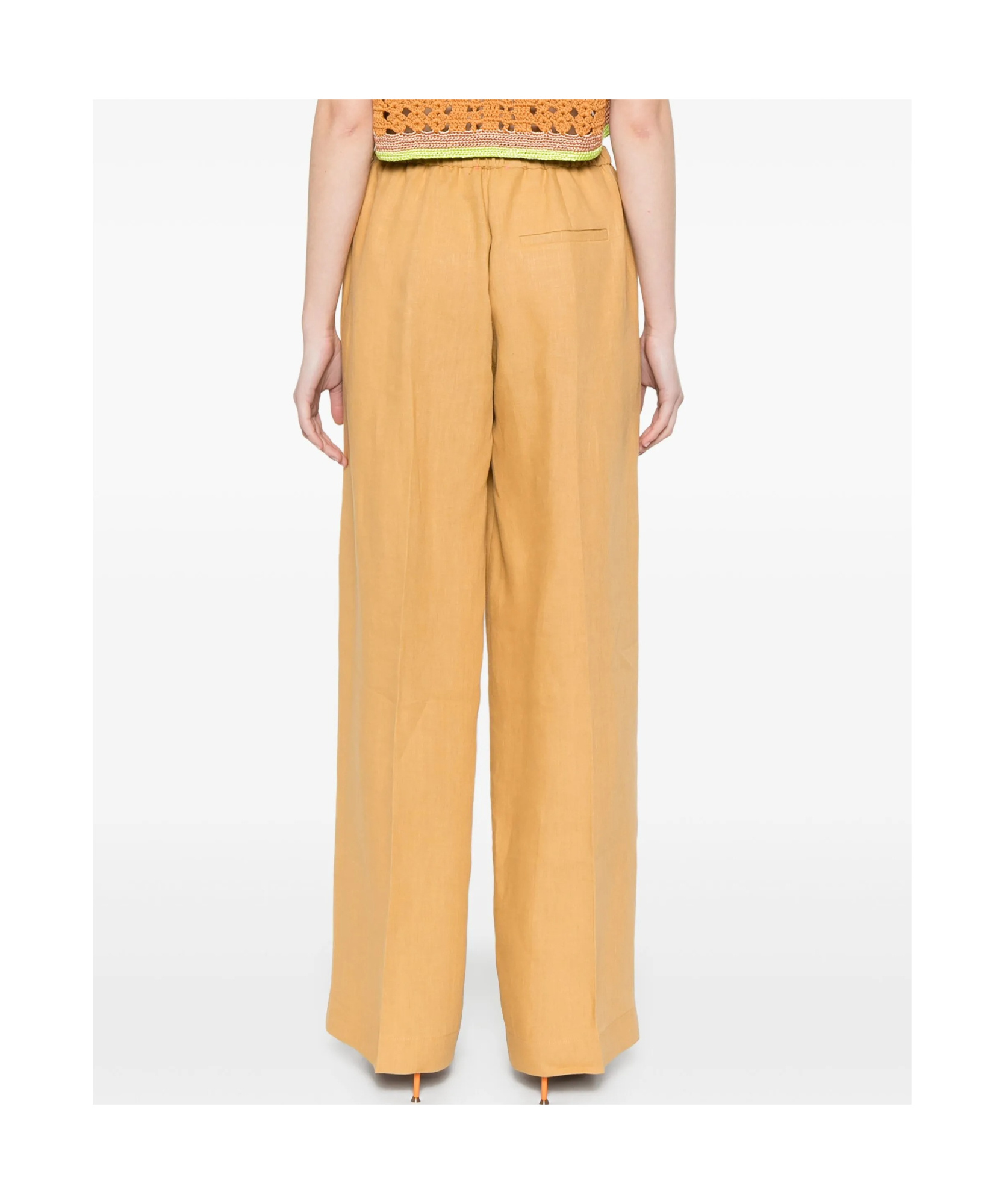 Shop Forte Forte Linen Darted Trousers