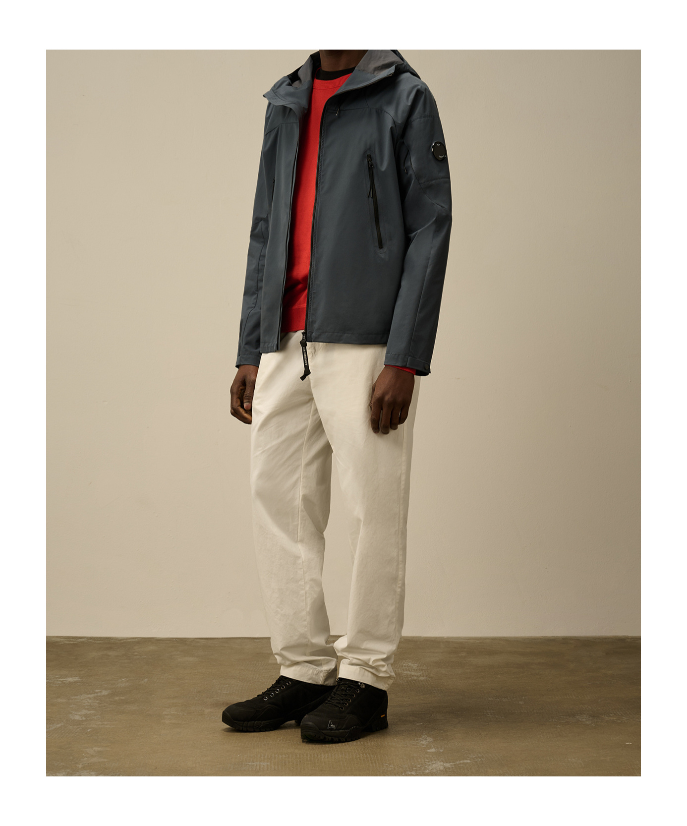 C.p. Company Pro-tek Hooded Jacket In Black