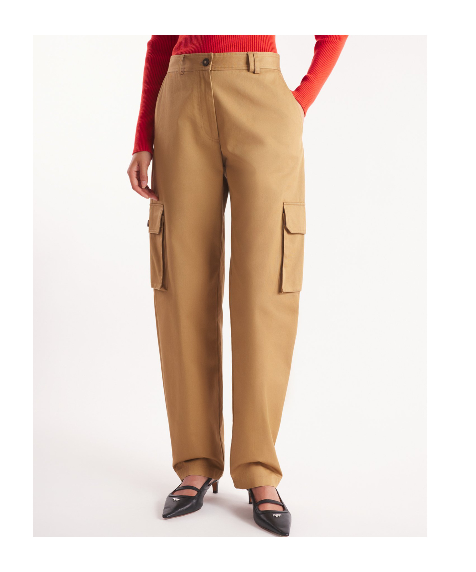 MAISON KITSUNÉ BELT-LOOP OVERALLS