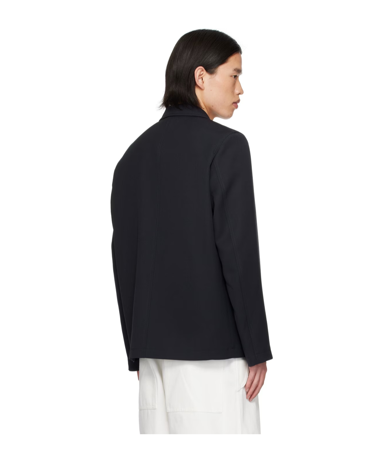 Jil Sander Men's Solid Suit Jacket In Black