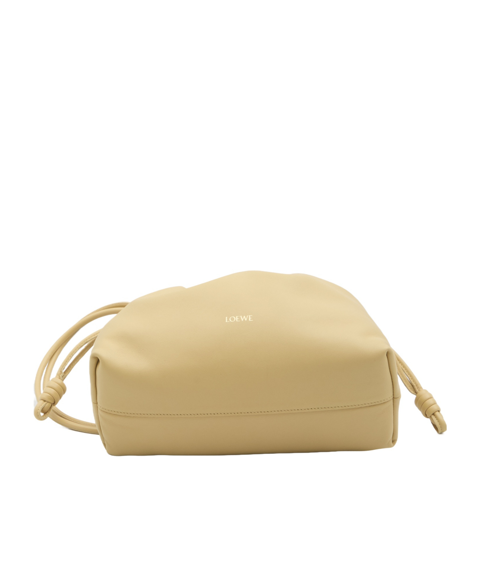 Loewe Mini Puzzle Leather Shoulder Bag In Nude