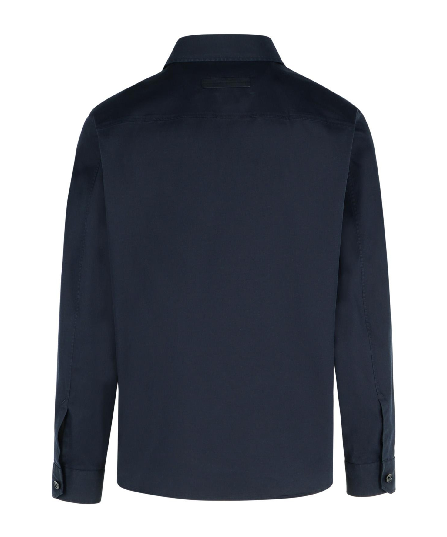 Shop Zegna Long-sleeved Casual Jacket In Black