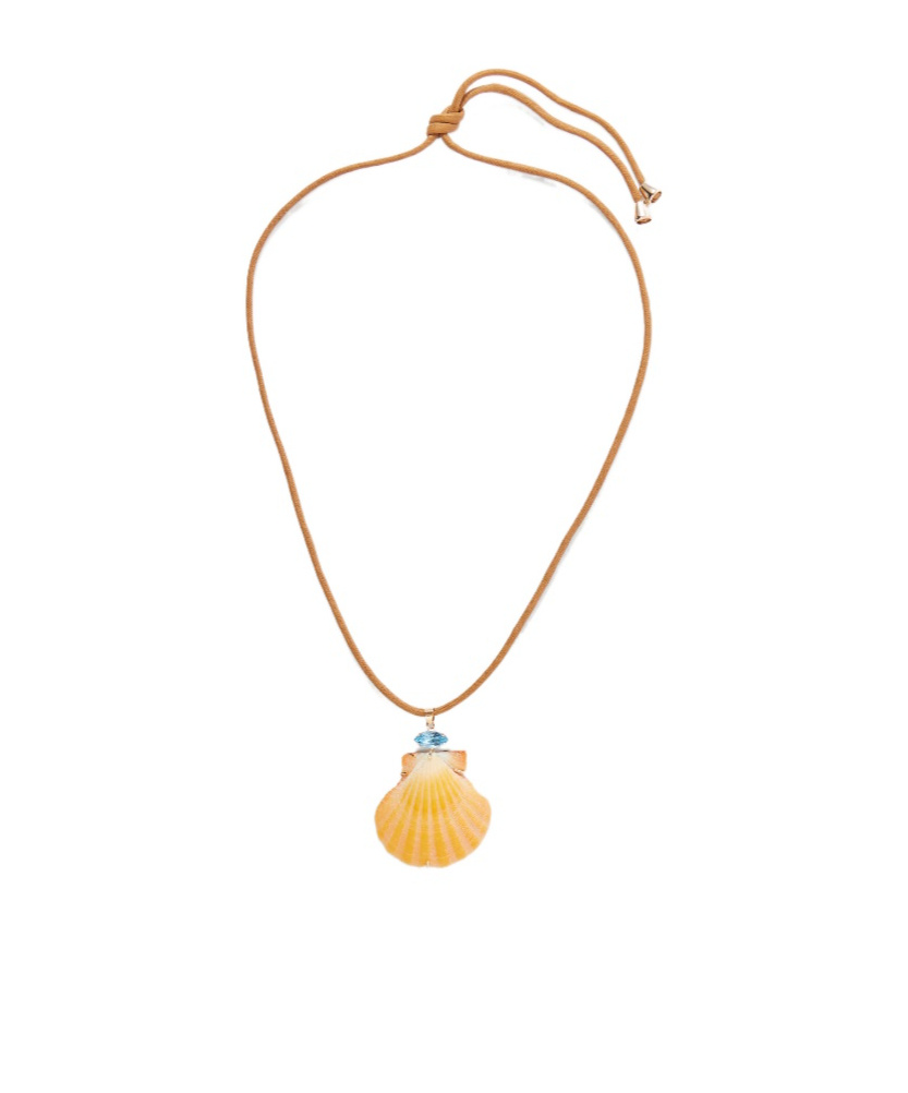 Jennifer Behr Shell Pendant Necklace In Gold