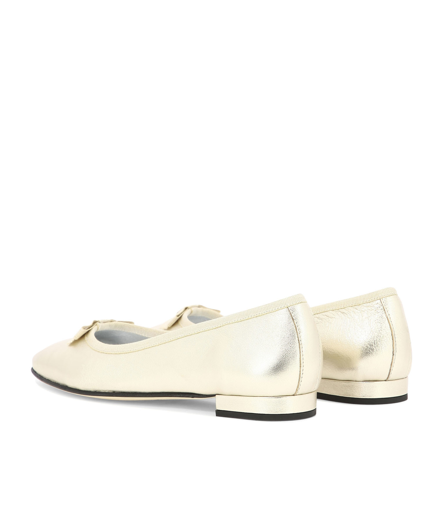 Carel Paris Ballet Ballerinas Gold In White