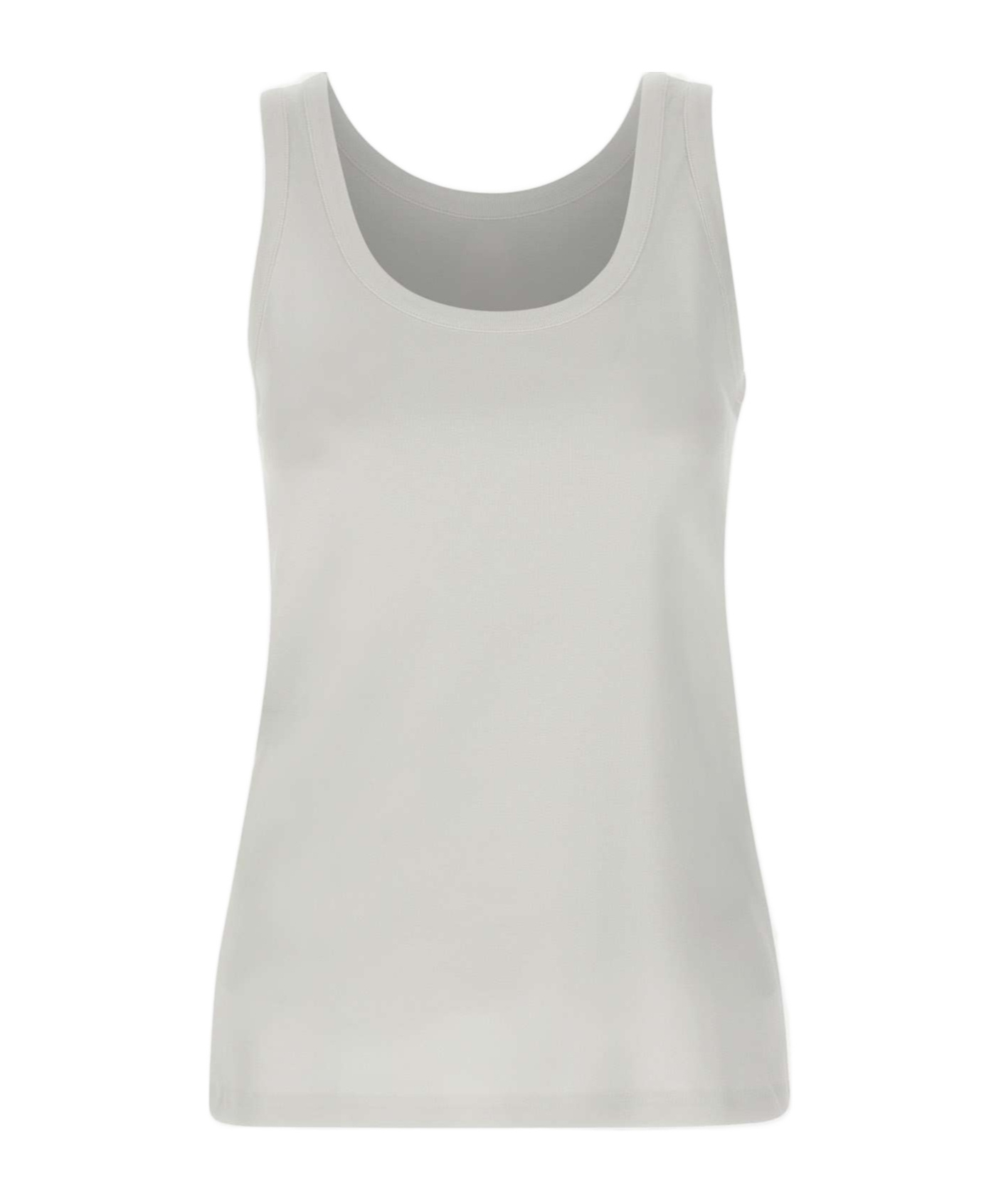 Eleventy Crew-neck Tank Top In Neutral