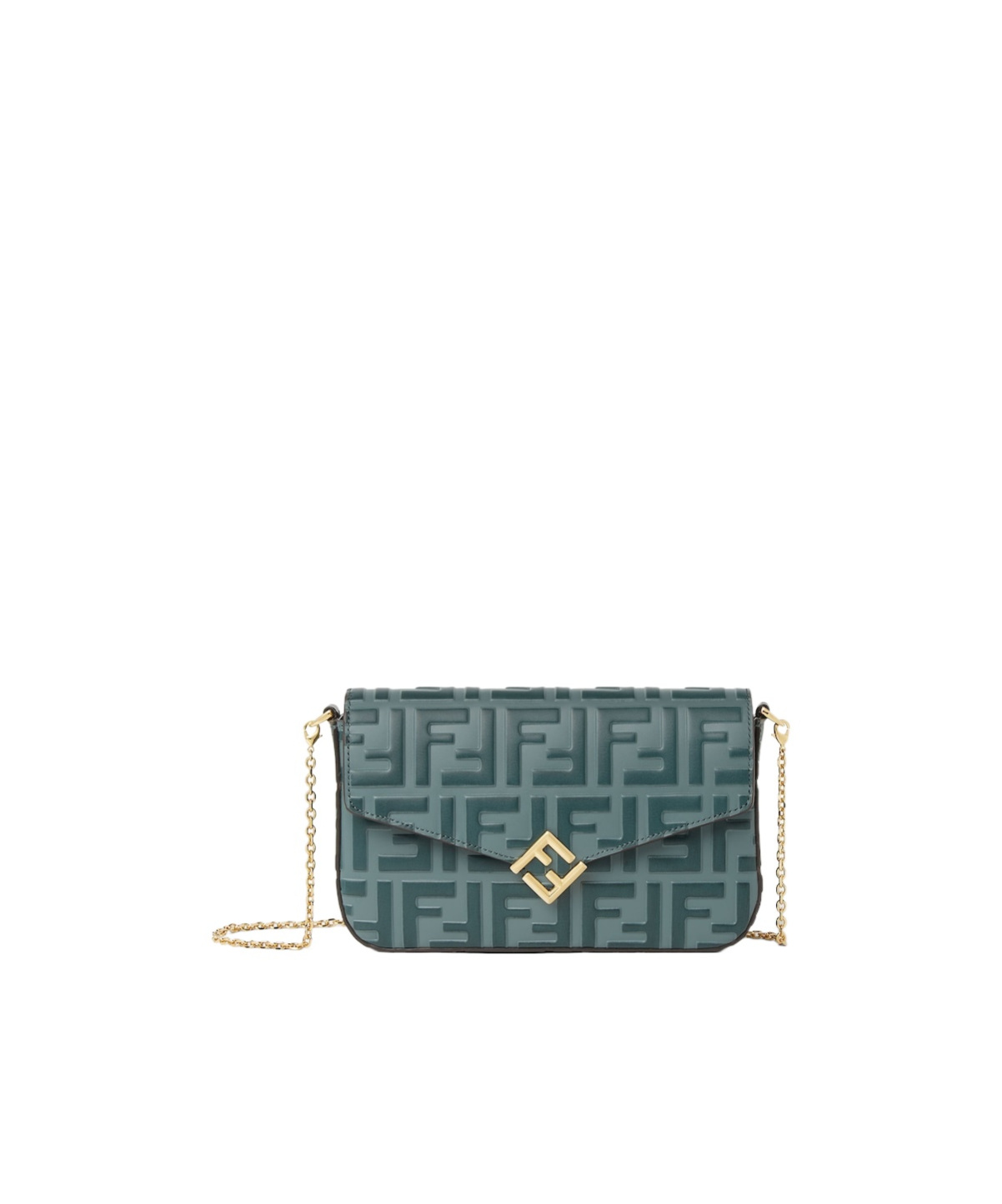 Fendi Green And Matcha Green Leather Wallet