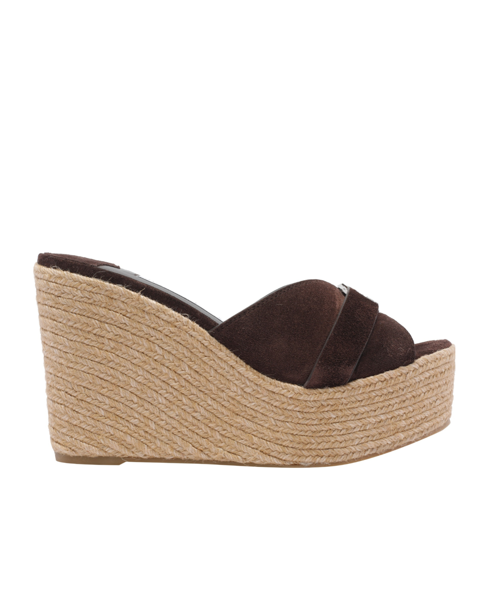 Jimmy Choo 100mm Leather Wedge Espadrille Sandals In Black
