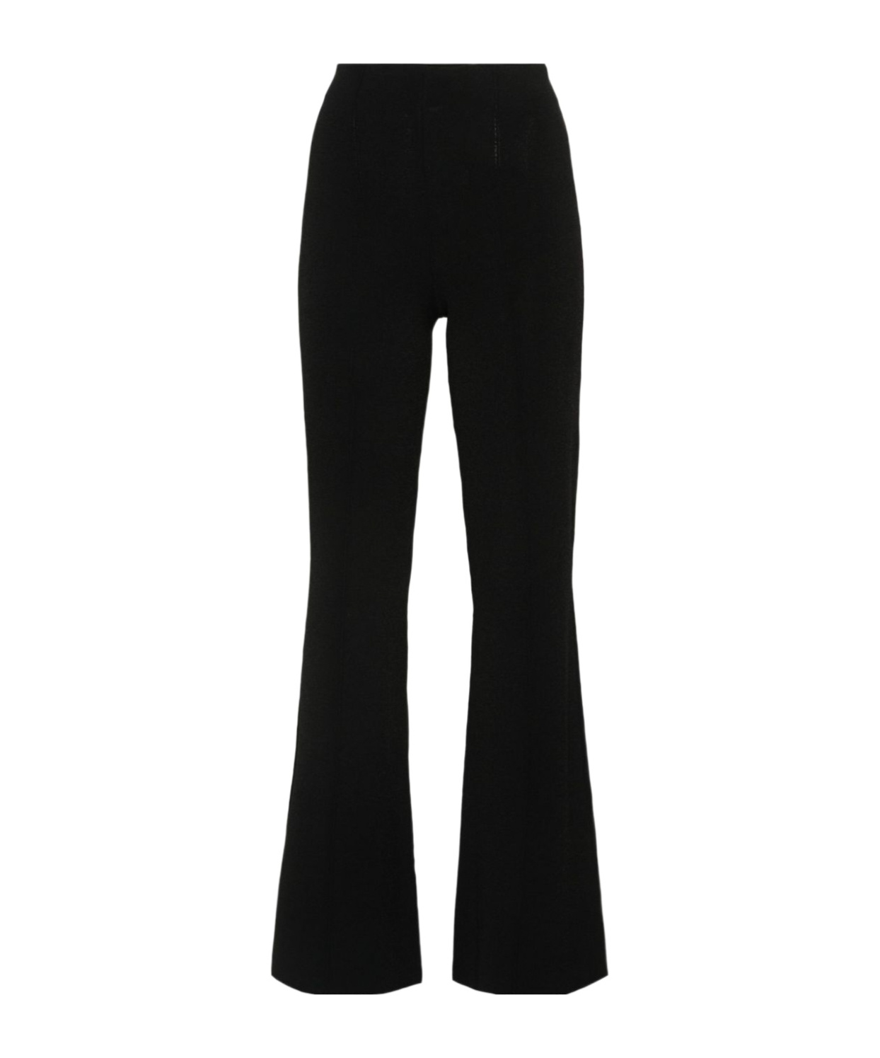 Ermanno Scervino Exposed-seam Detail Flared Trousers In Black