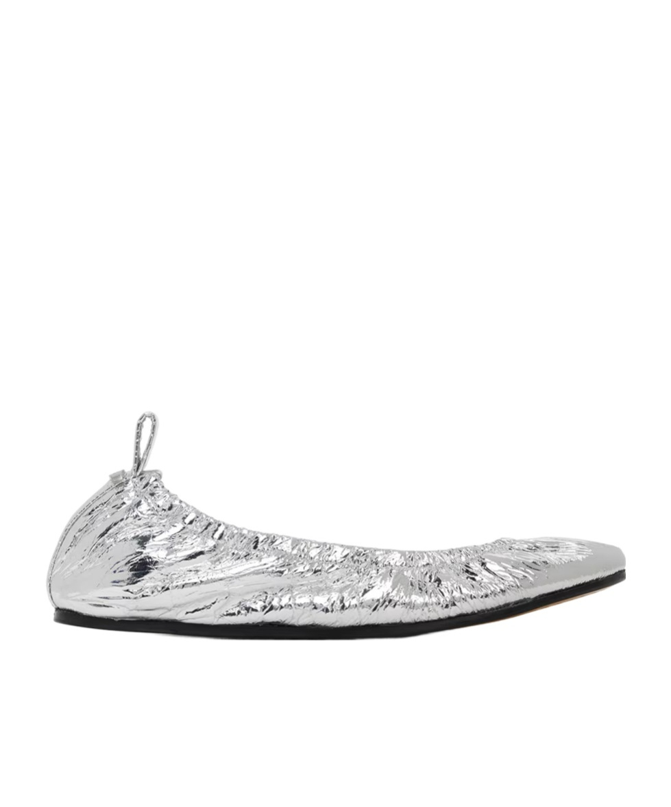 Isabel Marant Belna Ballet Flats In Silver