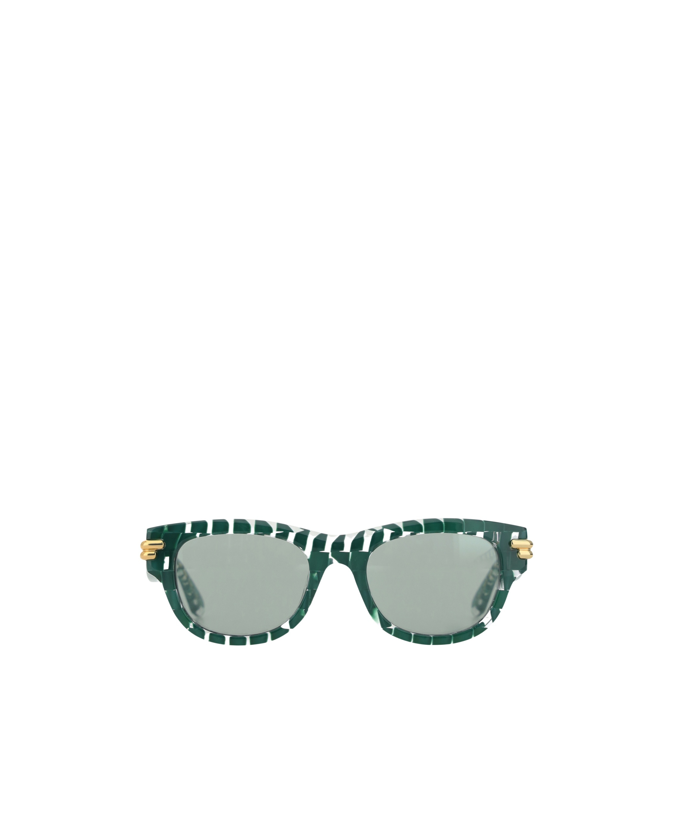 Bottega Veneta Mitre Square Sunglasses In Gray
