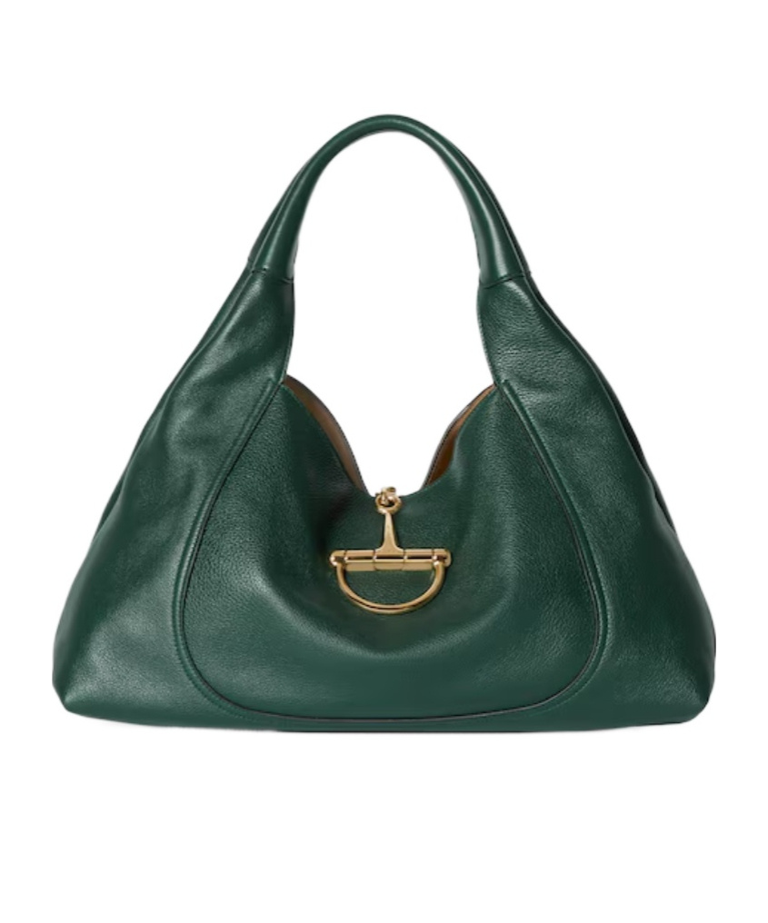 Gucci Softbit Maxi Shoulder Bag In Green