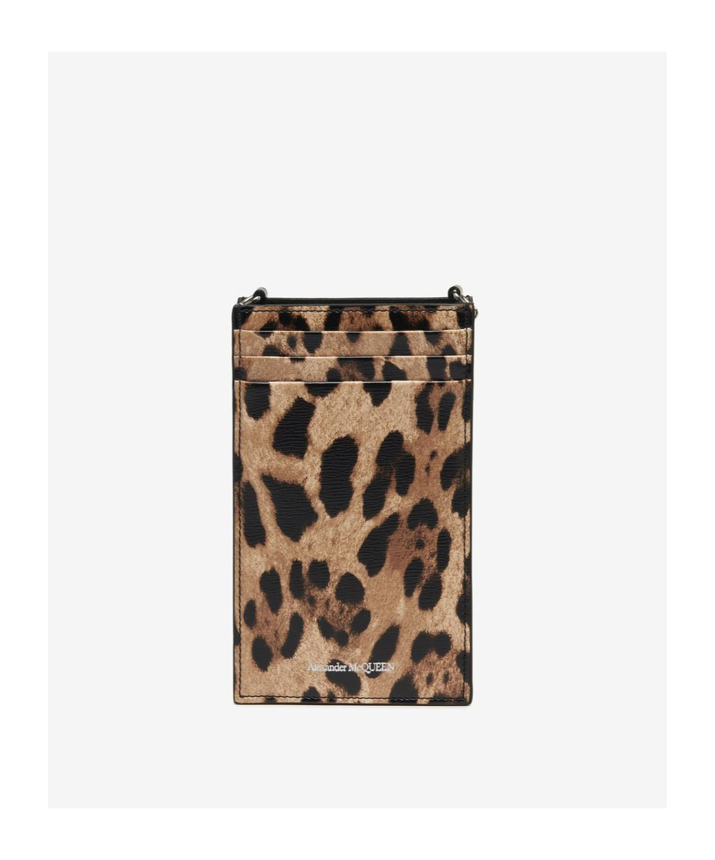 Alexander Mcqueen Mobile Phone Bag With Chain In Black