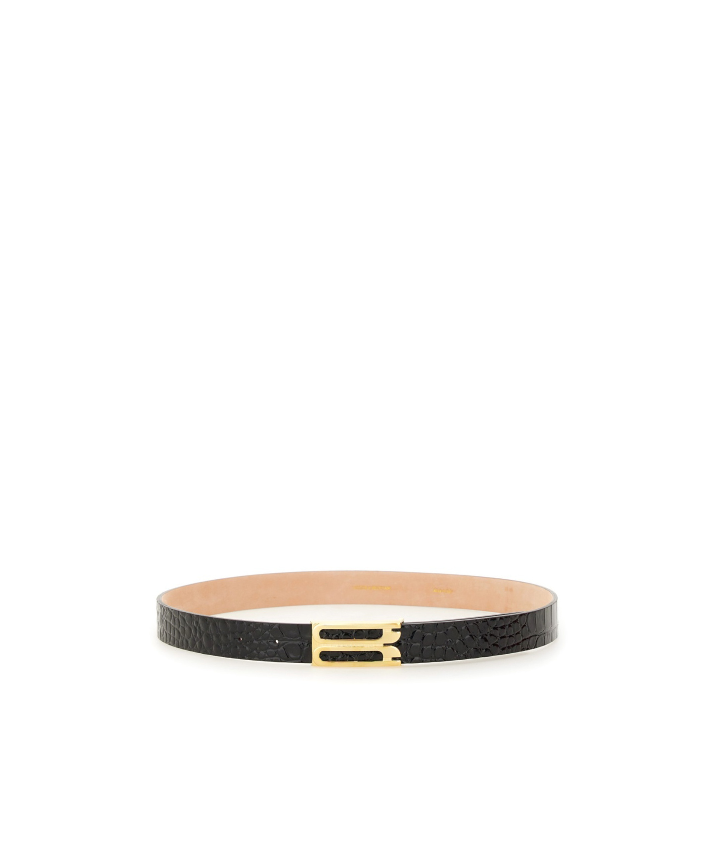 Victoria Beckham Belt With Logo In Nude