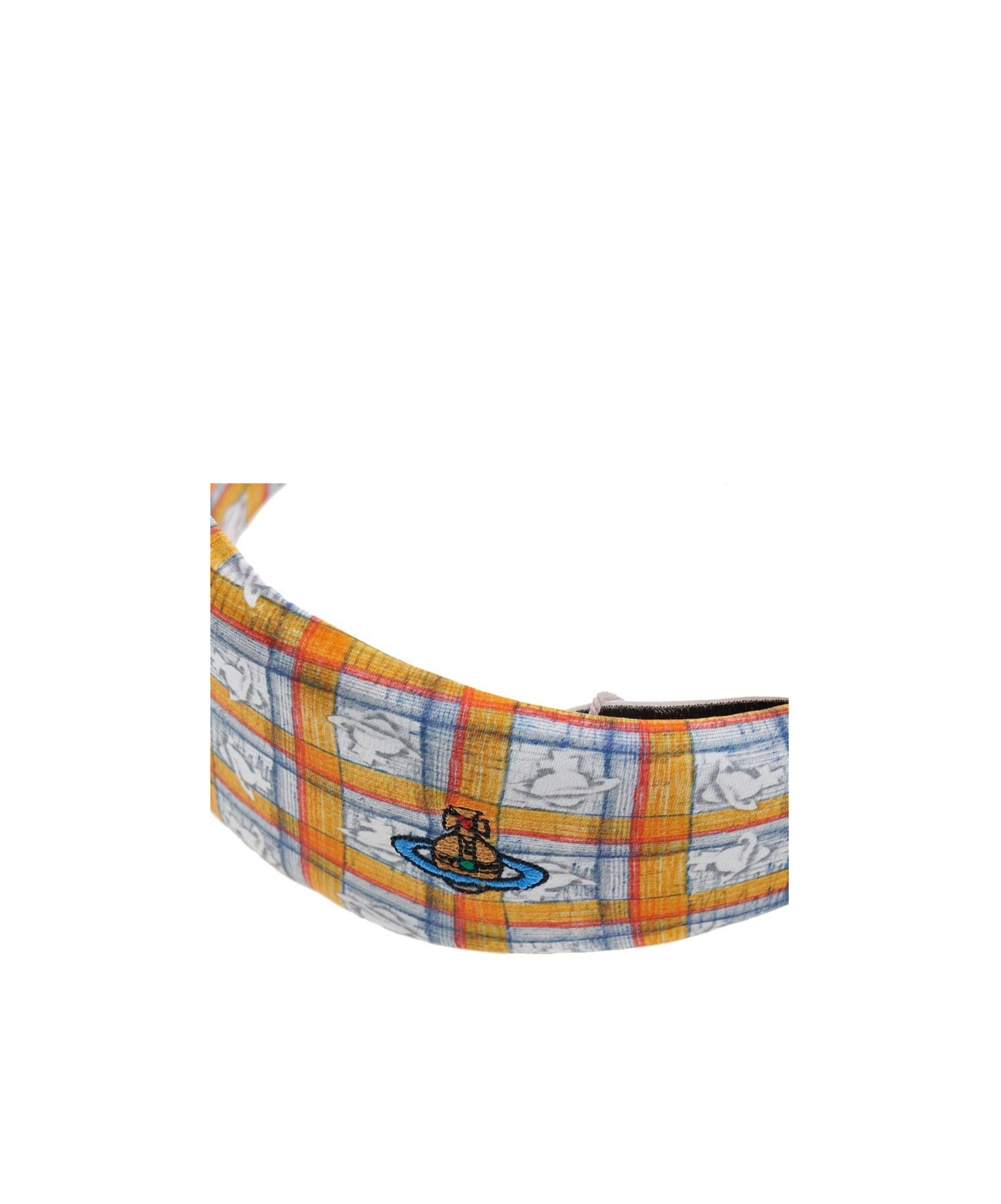 Vivienne Westwood Plaid Hair Accessories In Orange
