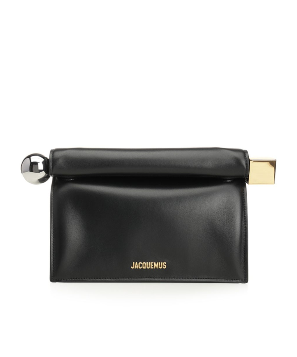 Jacquemus The Small Rond Carré Clutch In Black