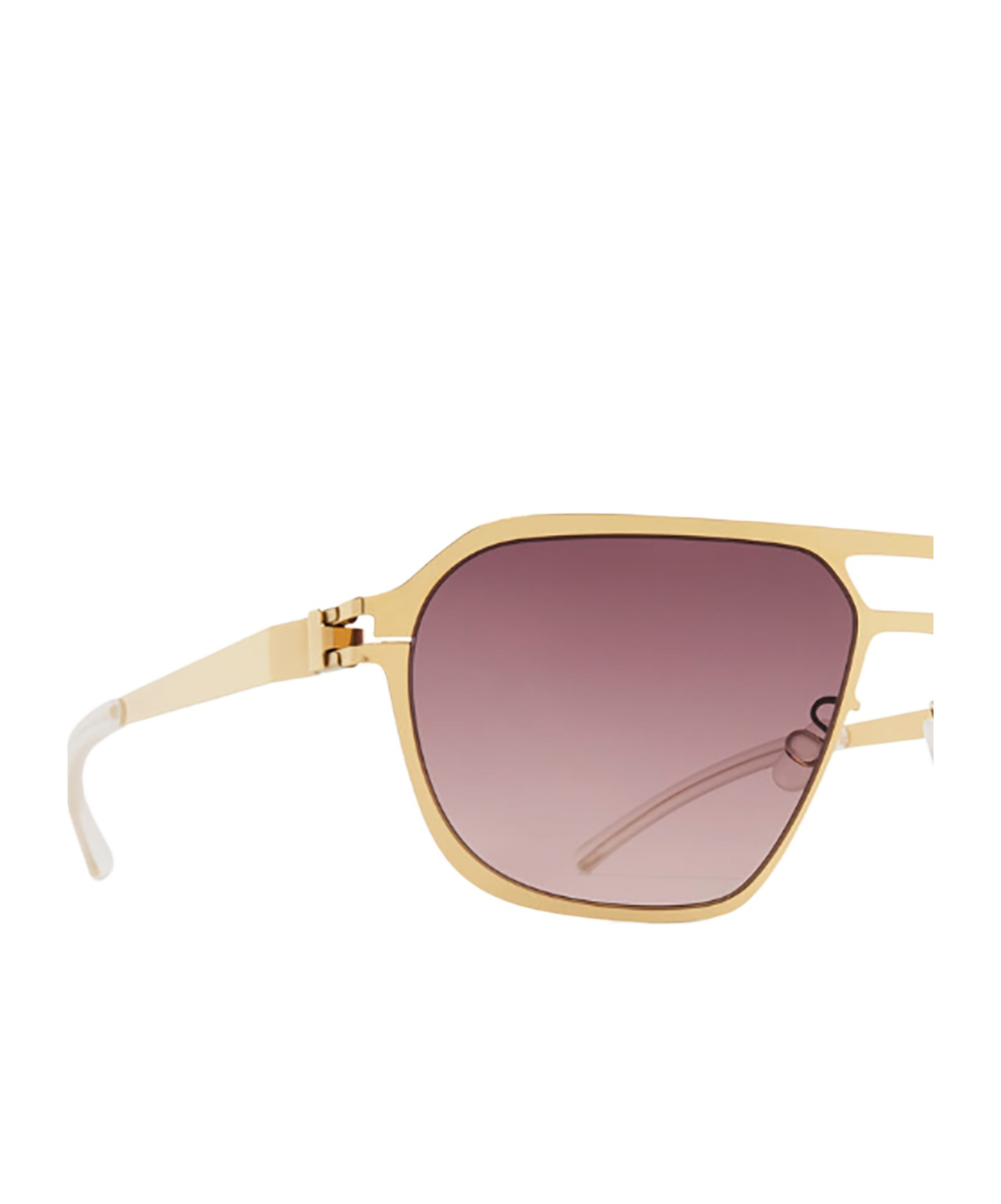 Mykita Geometric Sunglasses In Gold