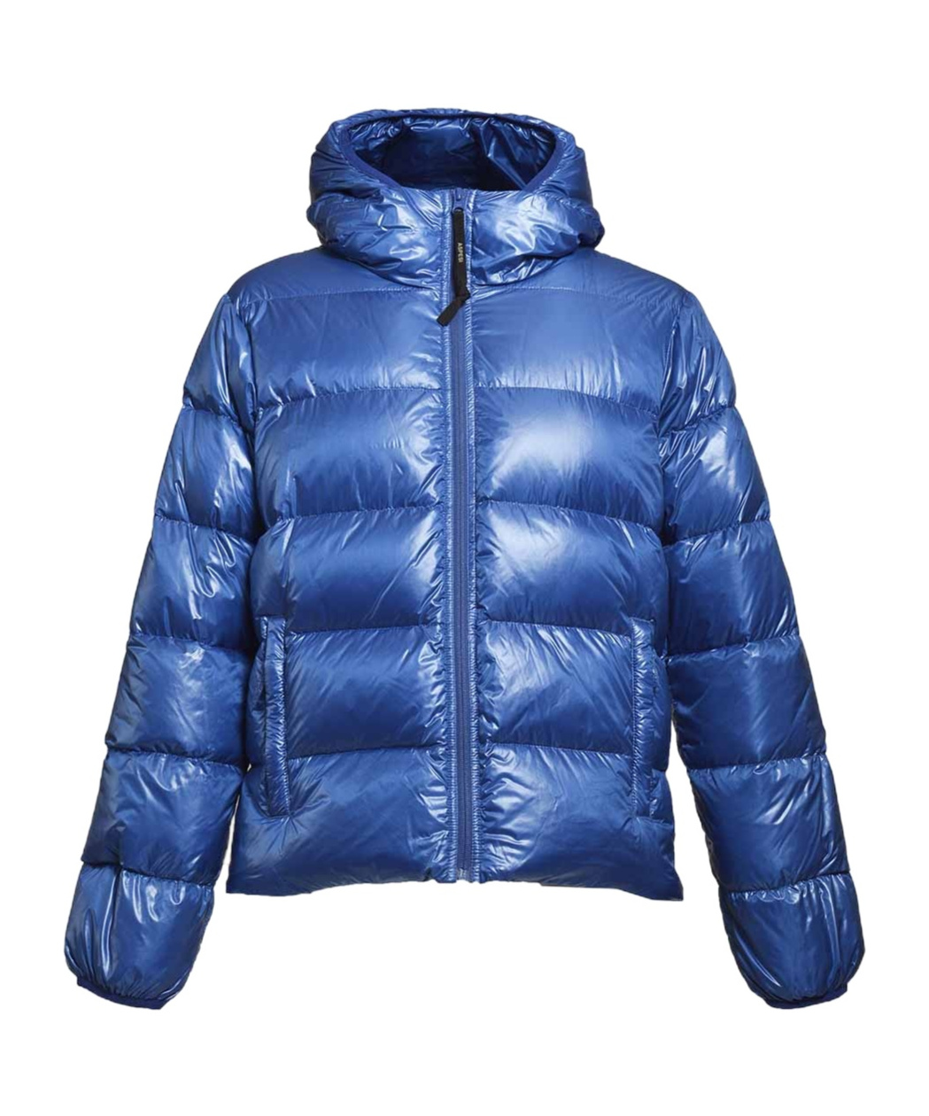 Aspesi Budd Puffer Jacket In Shiny Light Blue Fabric