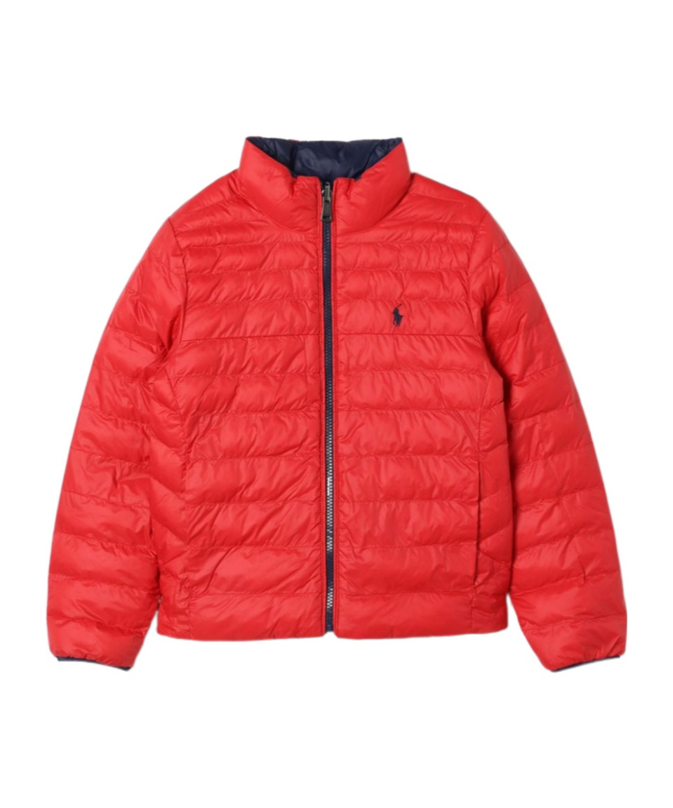 POLO RALPH LAUREN POLO RALPH LAUREN KIDS POLO PONY EMBROIDERED REVERSIBLE JACKET