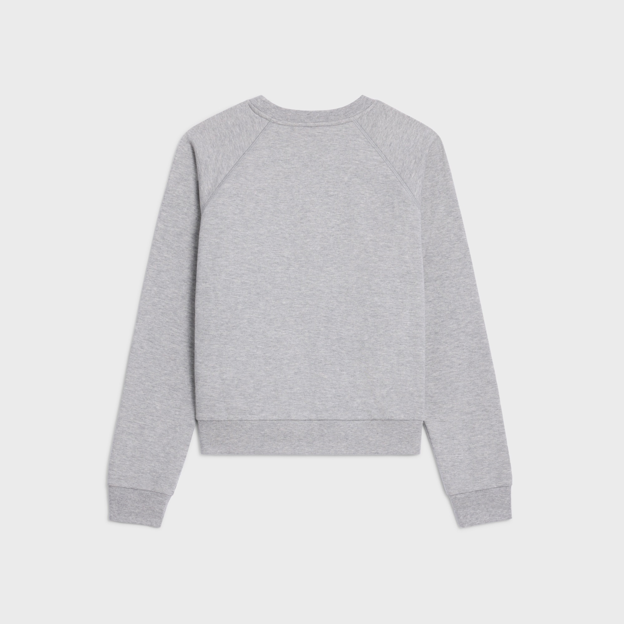Celine Blason Sweatshirt In Cashmere Cotton In Gray