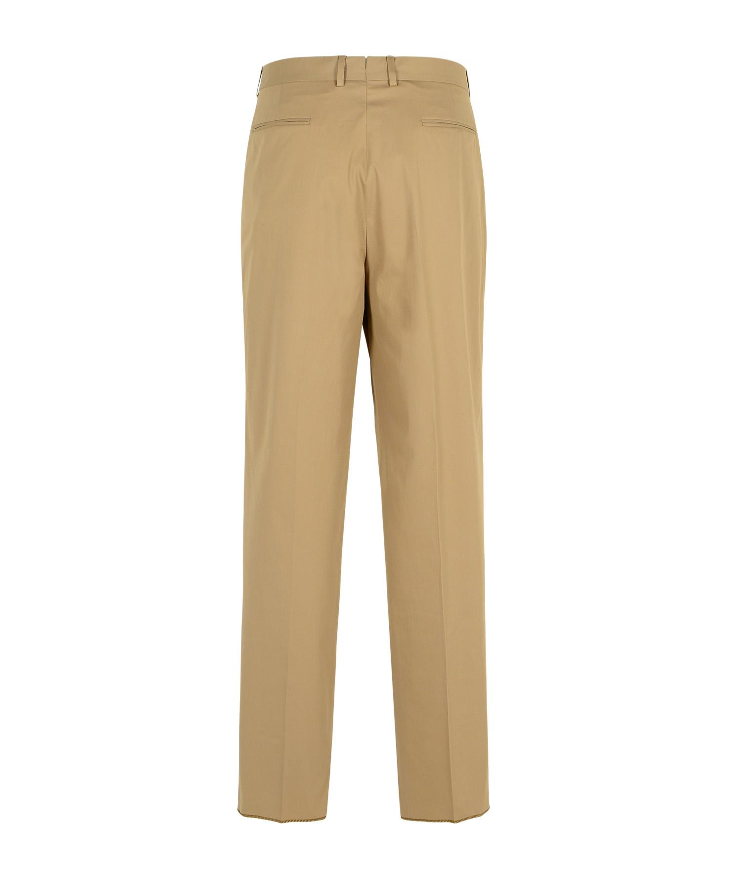 Zegna Belt-loop Casual Pants In Nude